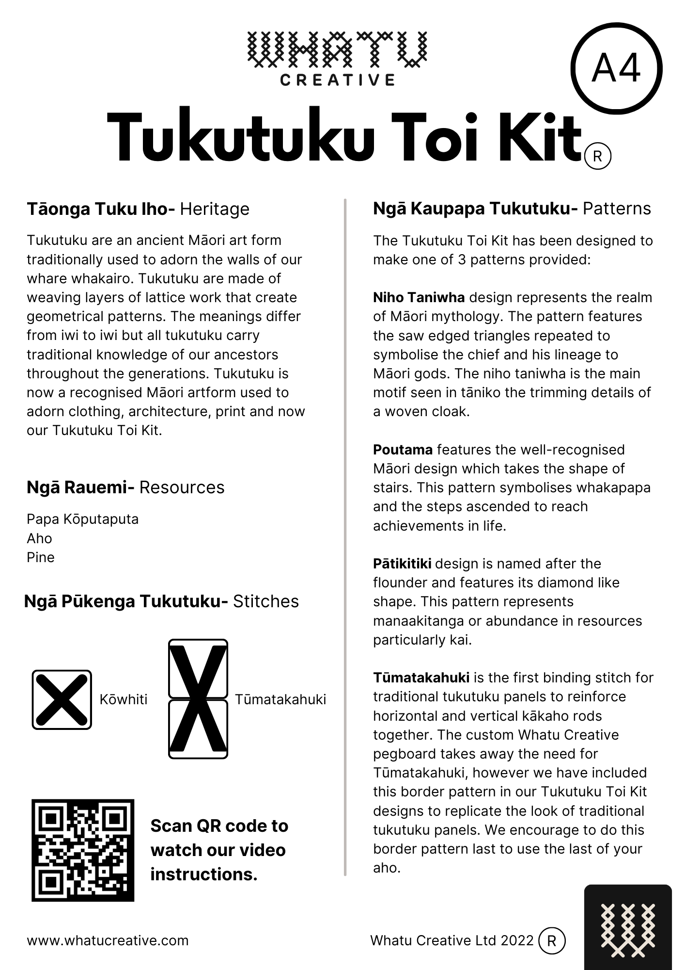 How To Tukutuku – Whatu Creative