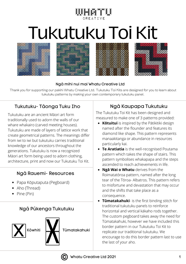 How To Tukutuku – Whatu Creative